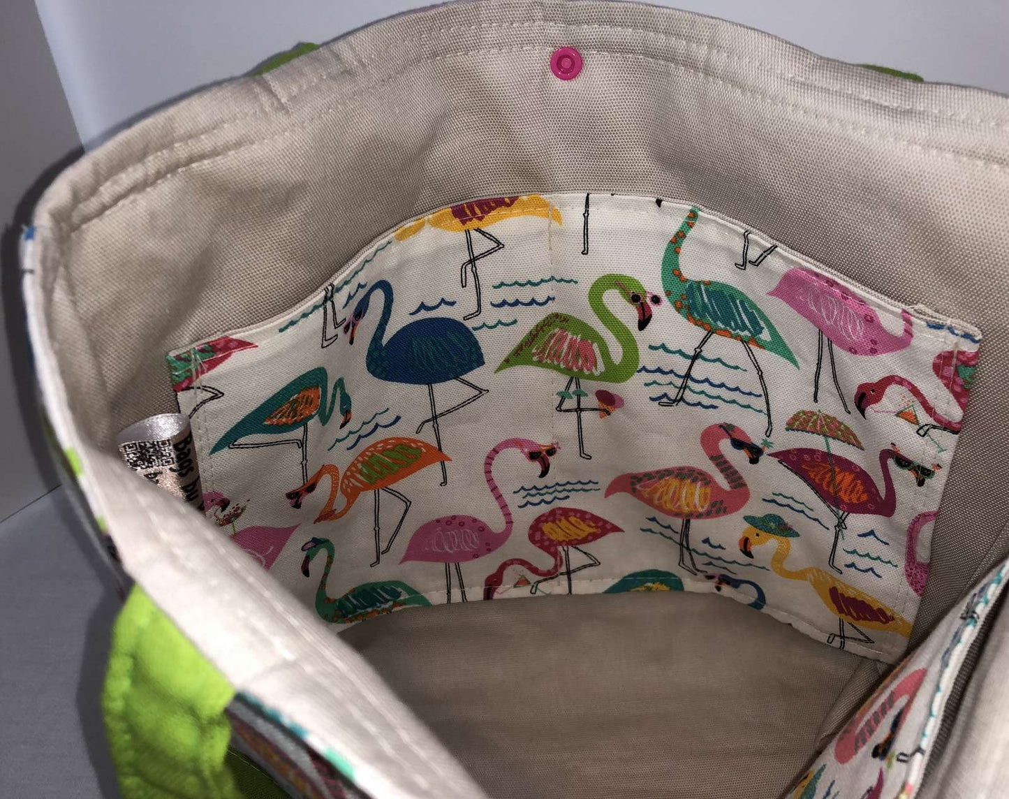 Island Flamingos Shoulder Bag Purse Tropical Birds Beach Vacation Handbag Tote with Wristlet Key FOB