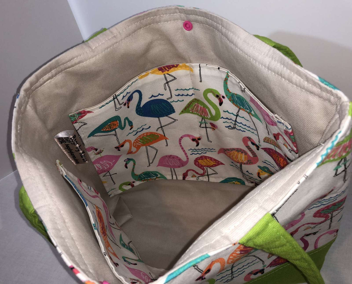 Island Flamingos Shoulder Bag Purse Tropical Birds Beach Vacation Handbag Tote with Wristlet Key FOB