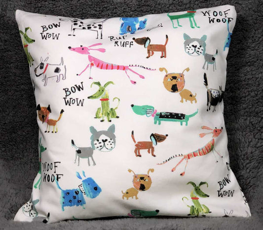 Rainbow Sherbet Canine Dog Pillow Cover, Family Pet Sofa Accent Pillow Sham, Farmhouse Pillow Cover, Handcrafted Pillow Cover