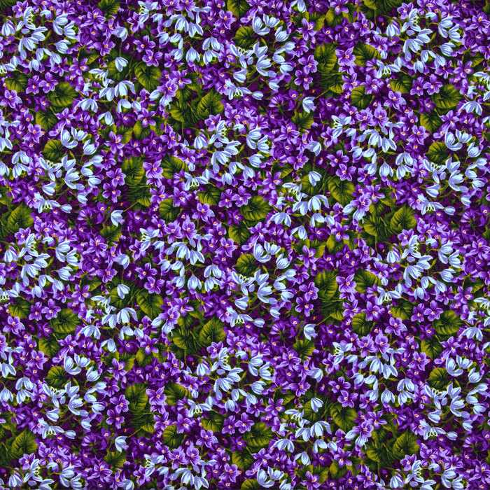 Purple Lilac Flowers Allover Floral Cotton Quilting Apparel Fabric Lilacs w2/31