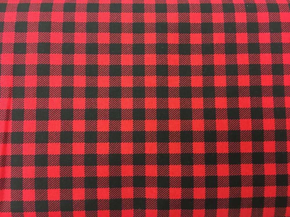 Red and Black Buffalo Check Fabric Black Red Farmhouse 3/8 Inch Checks Plaid Quilting Fabric By the Yard HY w5/9