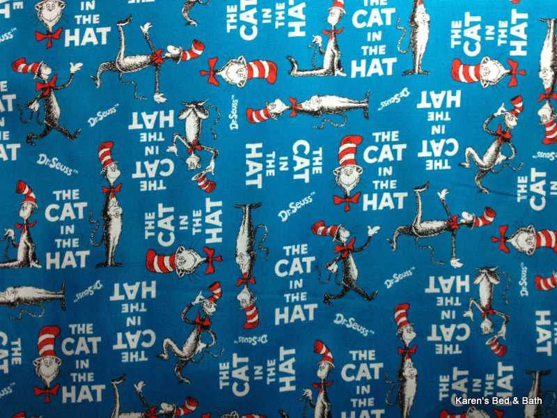 Dr Seuss School Library Story Book Cat In The Hat Custom Sewn Curtain Valance