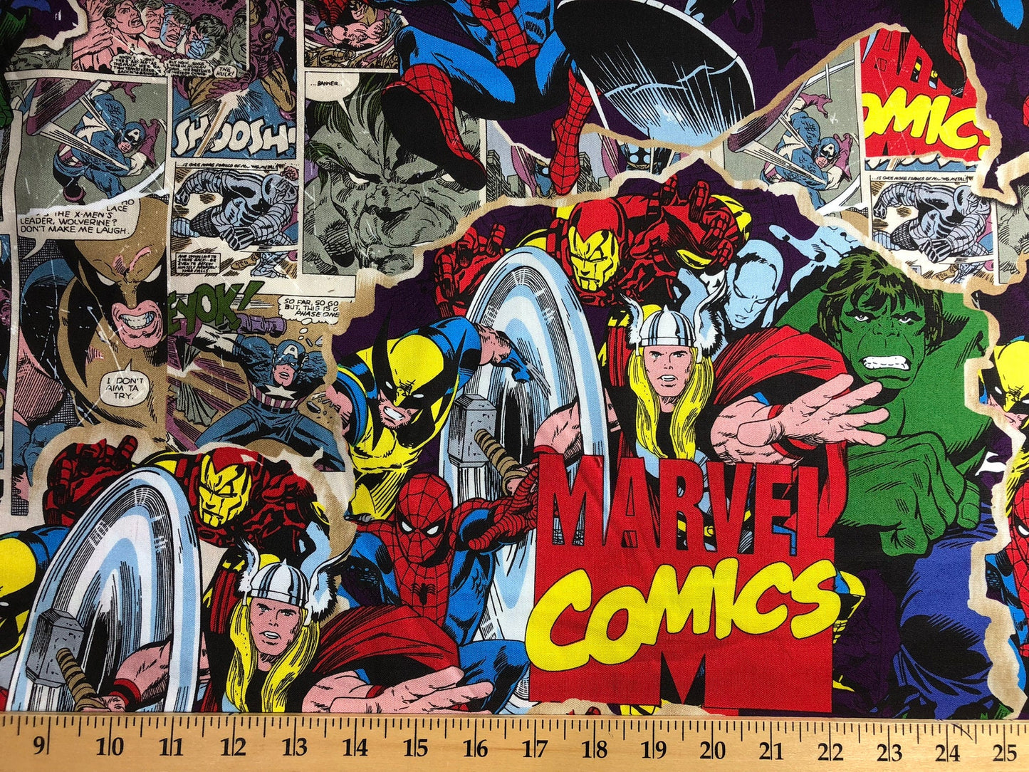 Superhero Valance Spiderman Marvel Comics Super Hero Valance Hulk Thor Boy Handcrafted Curtain Valance