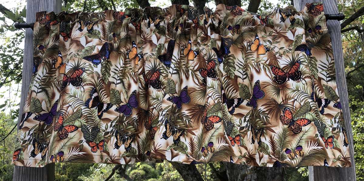Butterfly Tropical Butterflies Jungle Handcrafted Valance