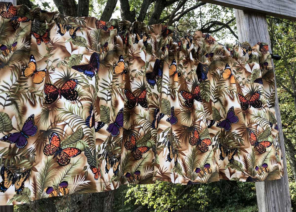 Butterfly Tropical Butterflies Jungle Handcrafted Valance